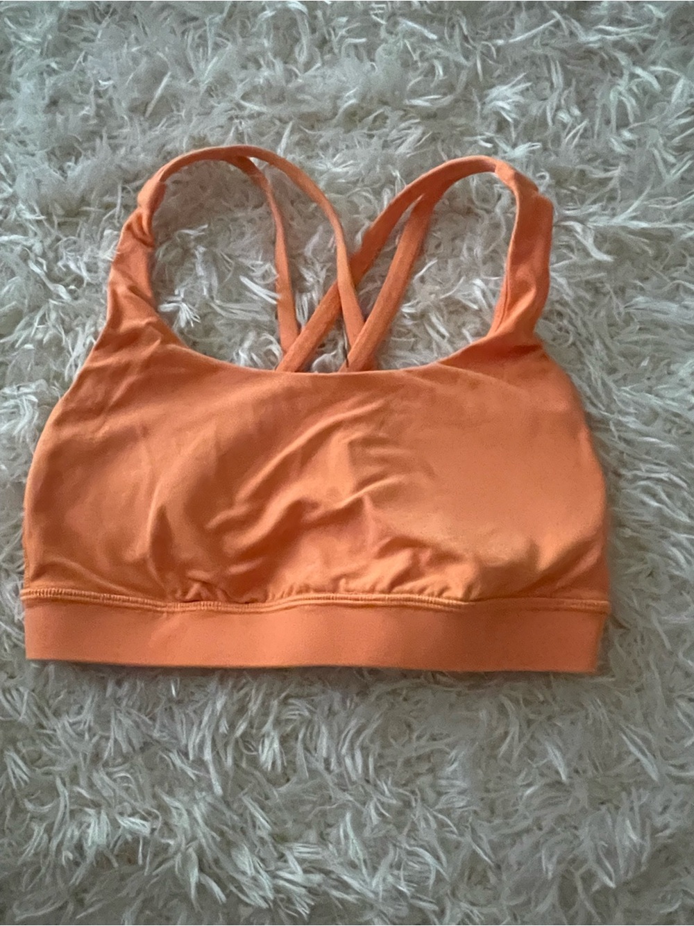 lululemon athletica Orange Cross-Back Sports Bra